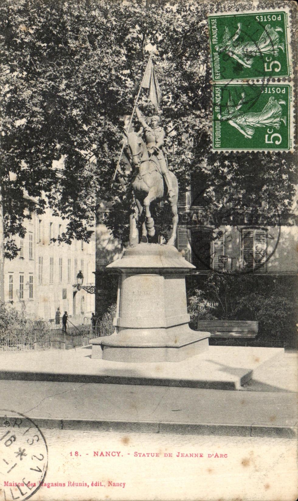 CPA Nancy Statue De Jeanne D Arc 