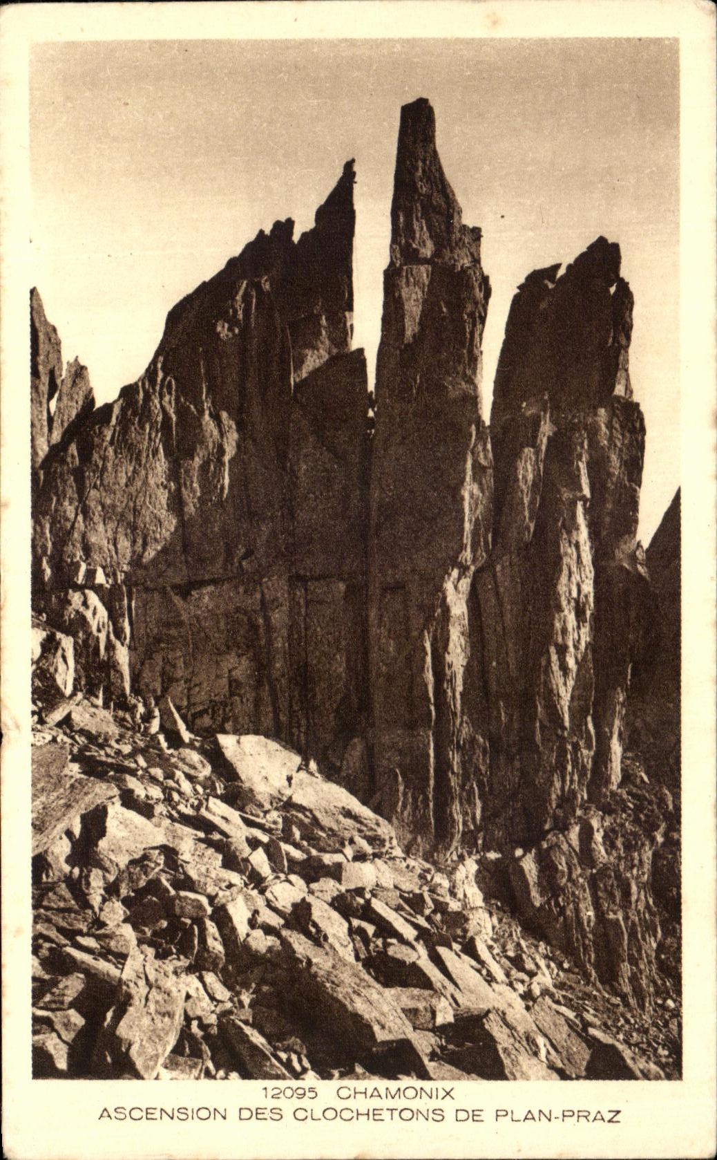 Aufstieg zum Clocheton de Plan-Praz — Chamonix — Verlag Les Deux Savoies, Nr. 12095