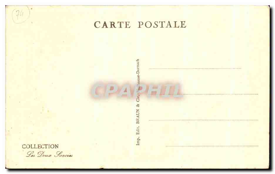 Aufstieg zum Clocheton de Plan-Praz — Chamonix — Verlag Les Deux Savoies, Nr. 12095 — Rückseite