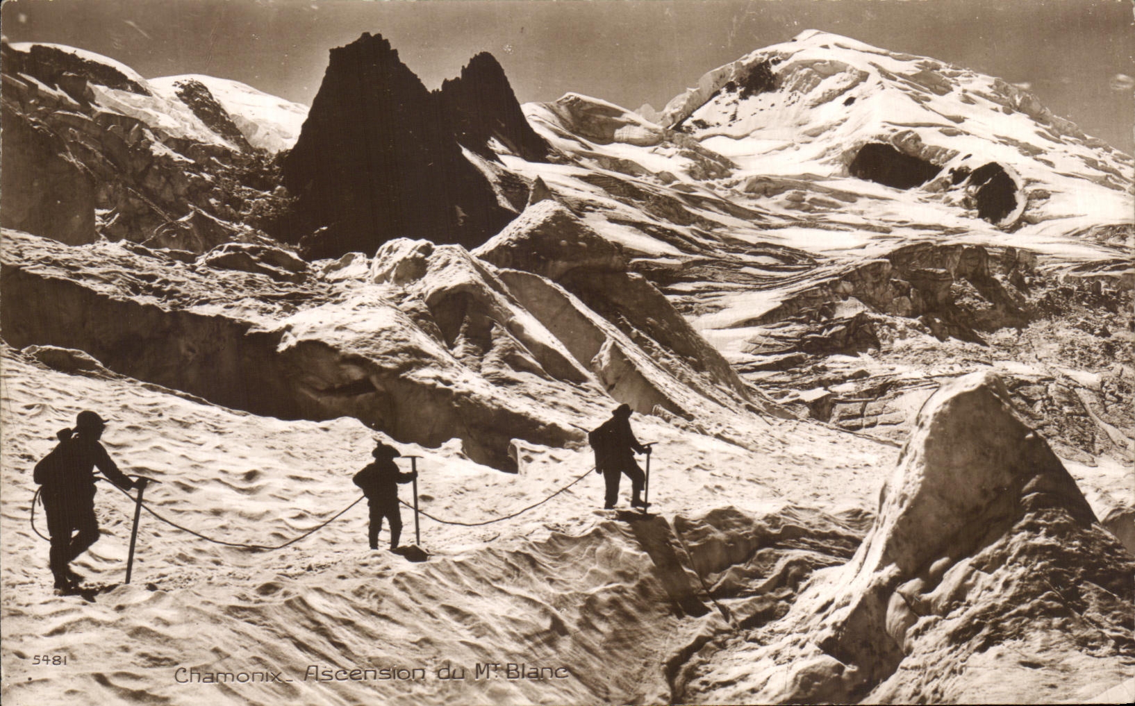 CPA Chamonix Ascension Du Mont Blanc Alpinisme