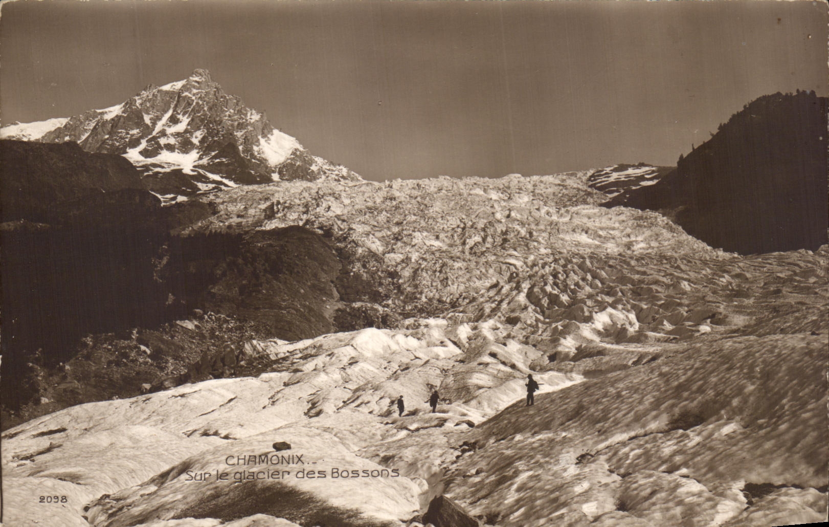 CPA Chamonix Sur Le Glacier des Bossons