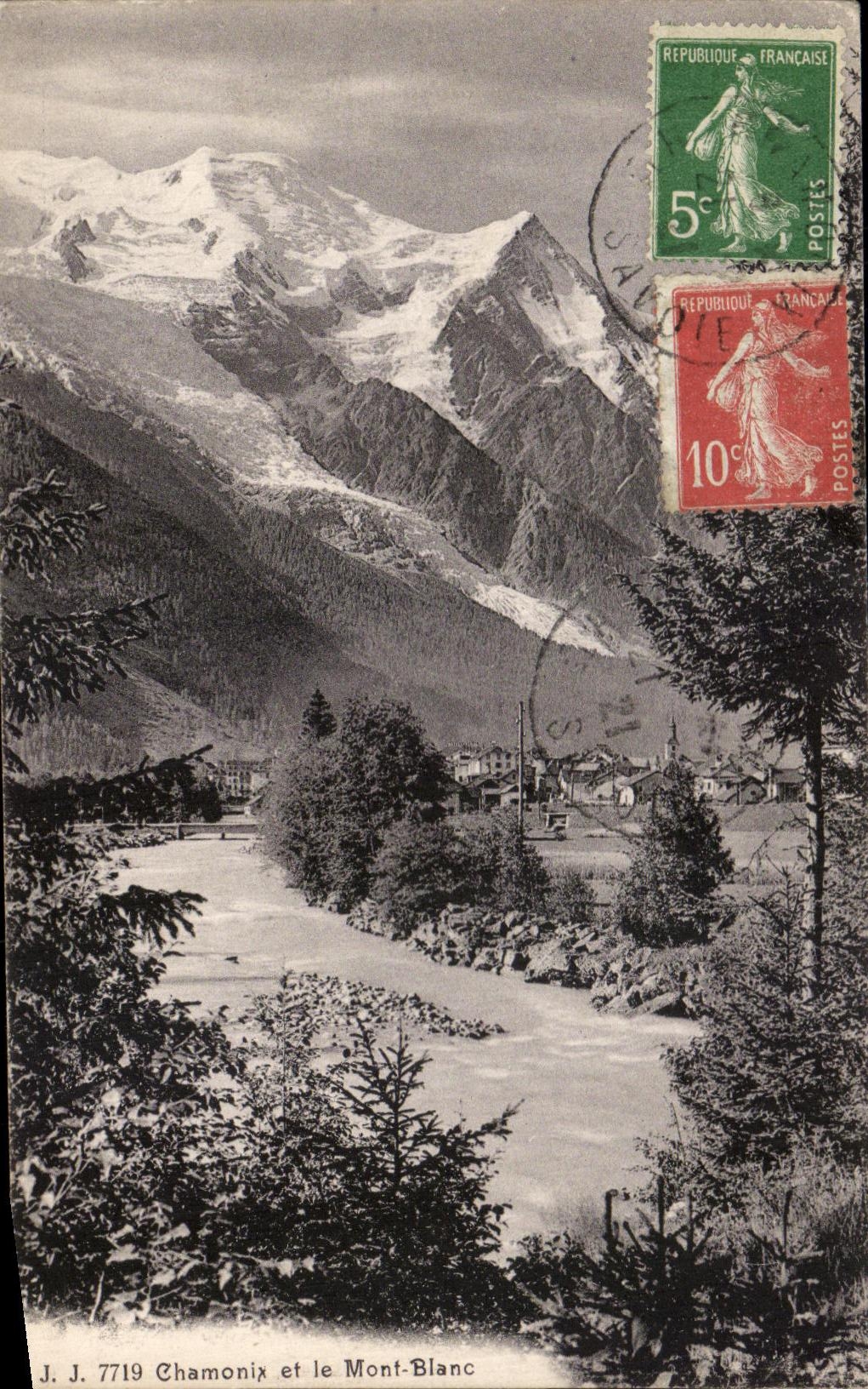 CPA Chamonix et Le Mont Blanc 