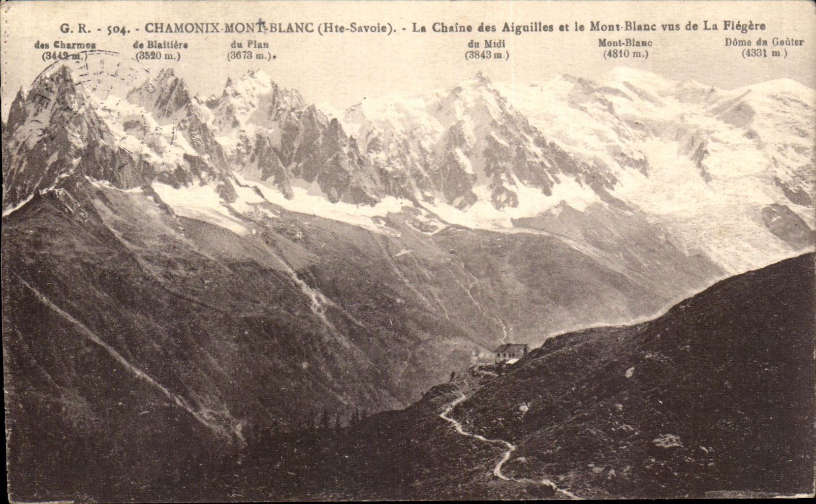 CPA Chamonix mont Blanc La Chaine Flegere