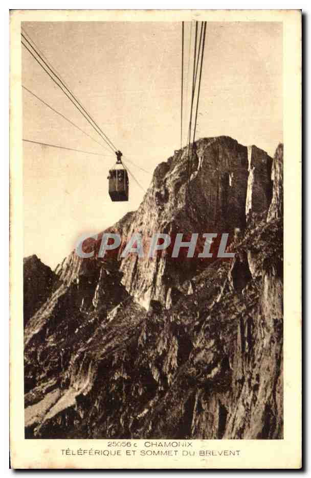 Téléphérique et sommet du Brevent — Chamonix — Braun & Cie, n° 25056