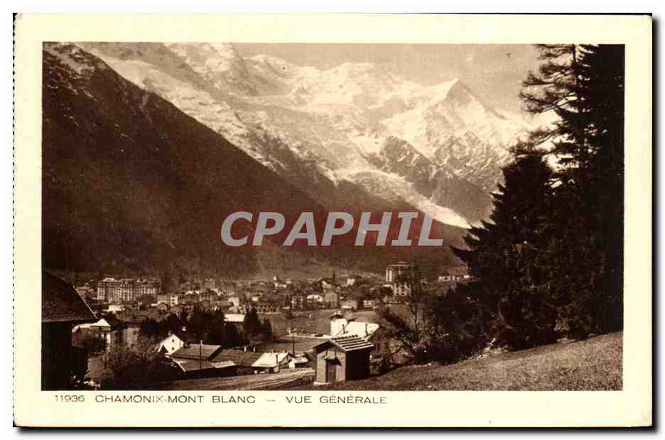 CPA Chamonix Mont Blanc Vue Generale
