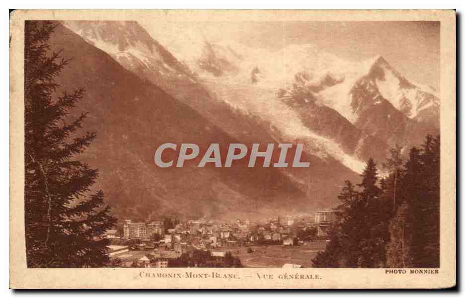 CPA Chamonix Mont Blanc Vue Generale