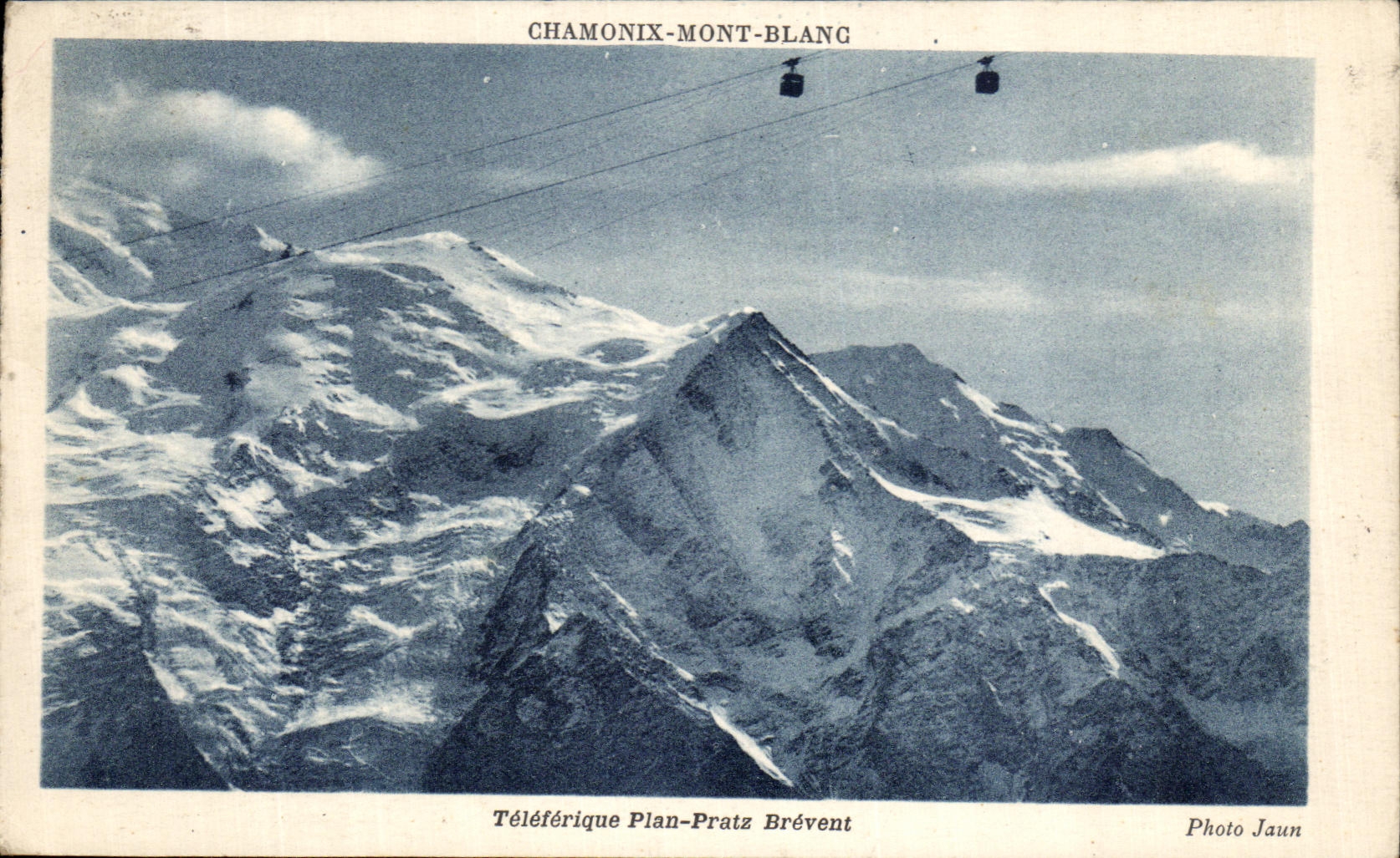 CPA Chamonix Mont Blanc Teleferique Plan Pratz Brevent