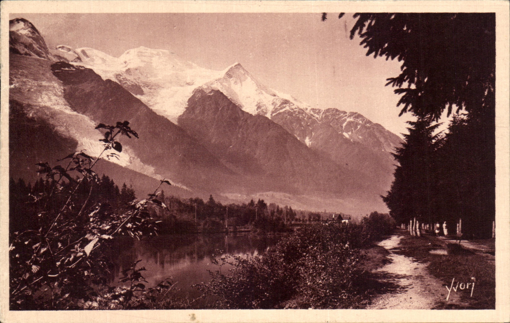 CPA Chamonix Mont Blanc Le Miroir du Mont Blanc