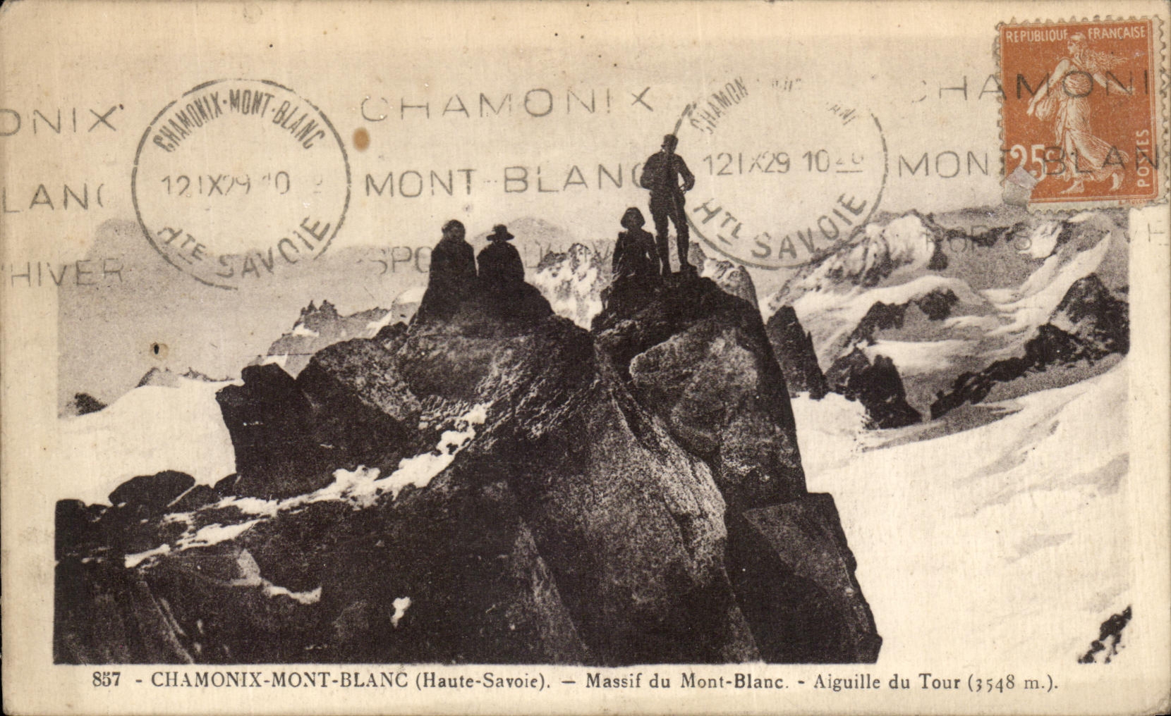 CPA Chamonix Mont Blanc Massif du mont Blanc Aiguille du Tour 