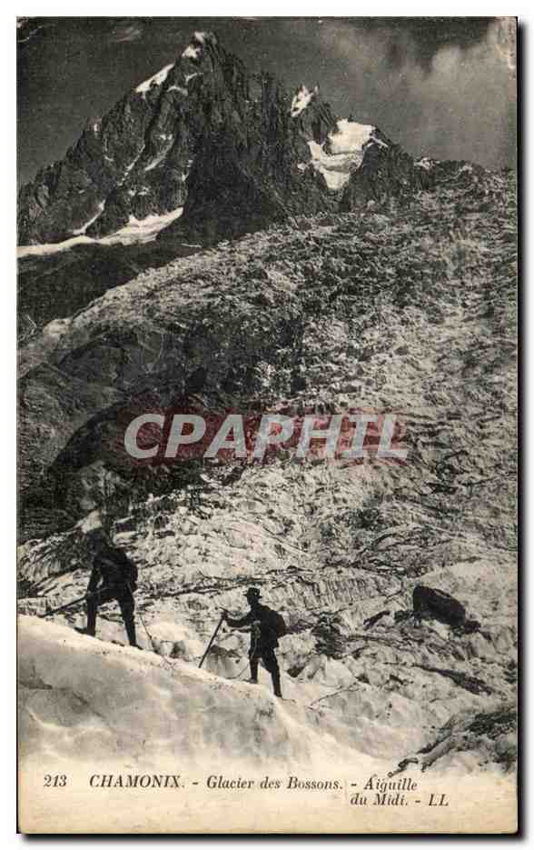 CPA Chamonix Glacier des Bossons Aiguille du Midi alpinisme 