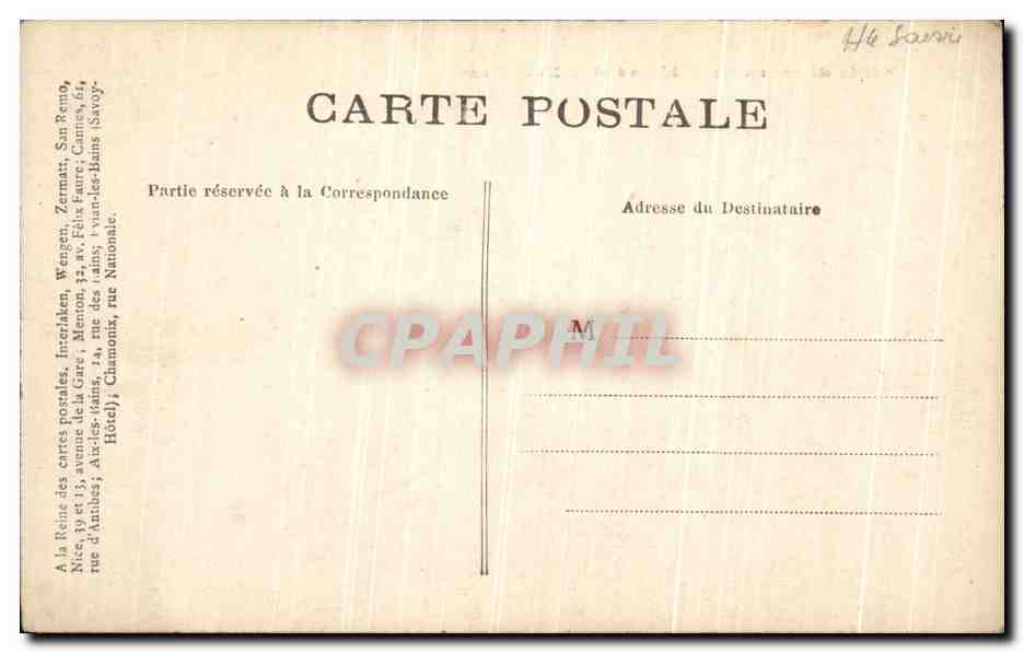 CPA Chamonix L Arve et le Mont Blanc — Verso
