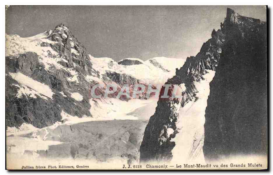 CPA Chamonix Le Mont Maudit Vu des Grands Mulets 