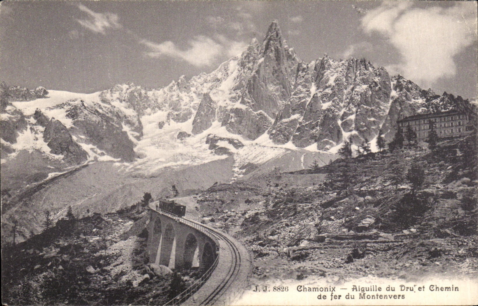 CPA Chamonix Aiguille du et Chemin de Fer du Montenvers