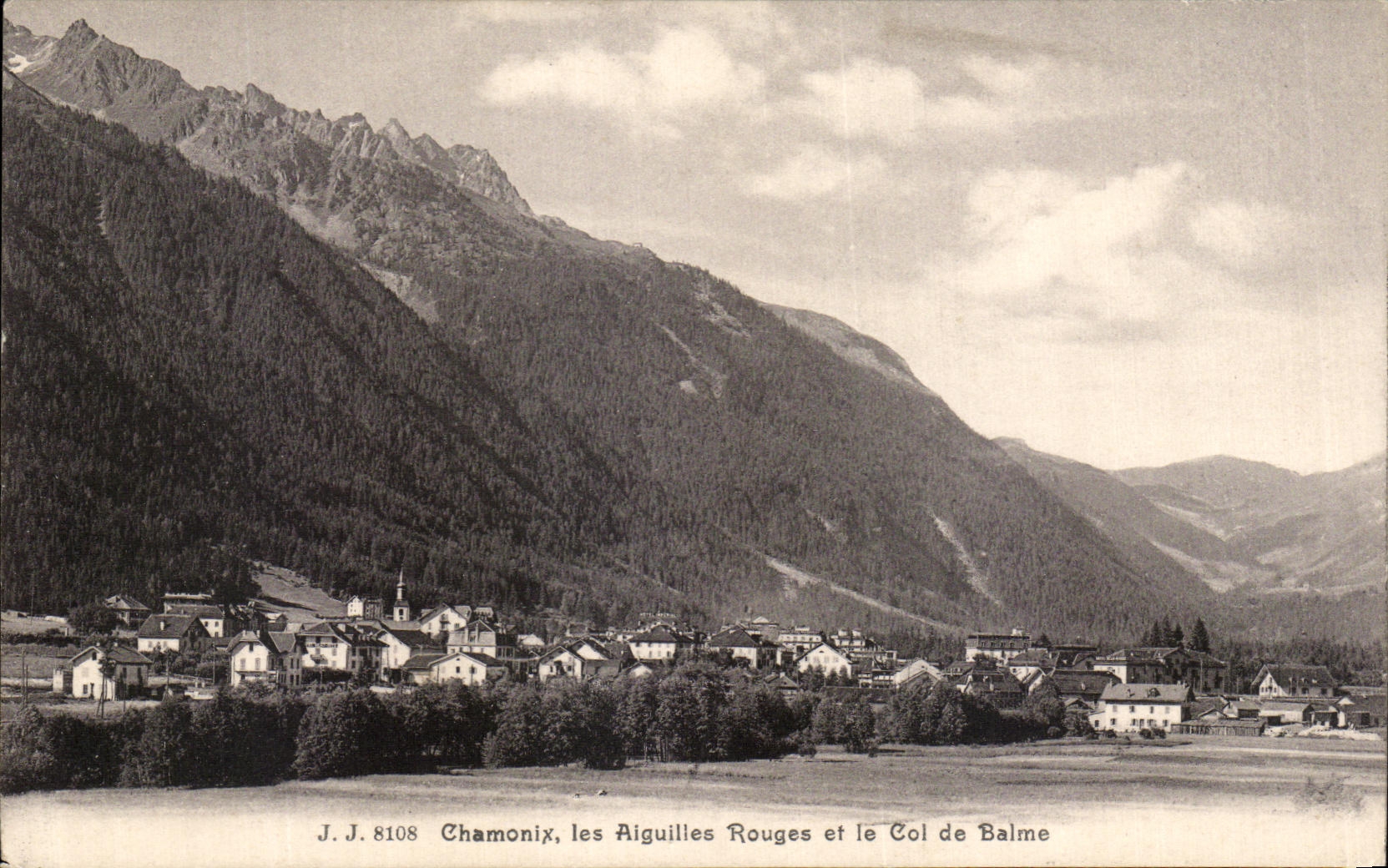 CPA Chamonix Les Aiguilles Rouges et le Col de Balme
