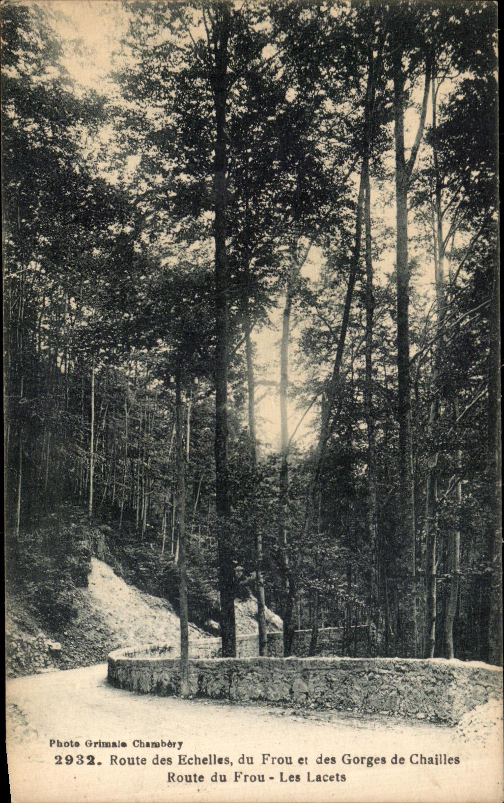 CPA Route des Echelles du Frou et des Gorges de Chailles Route du Frou Les lacets