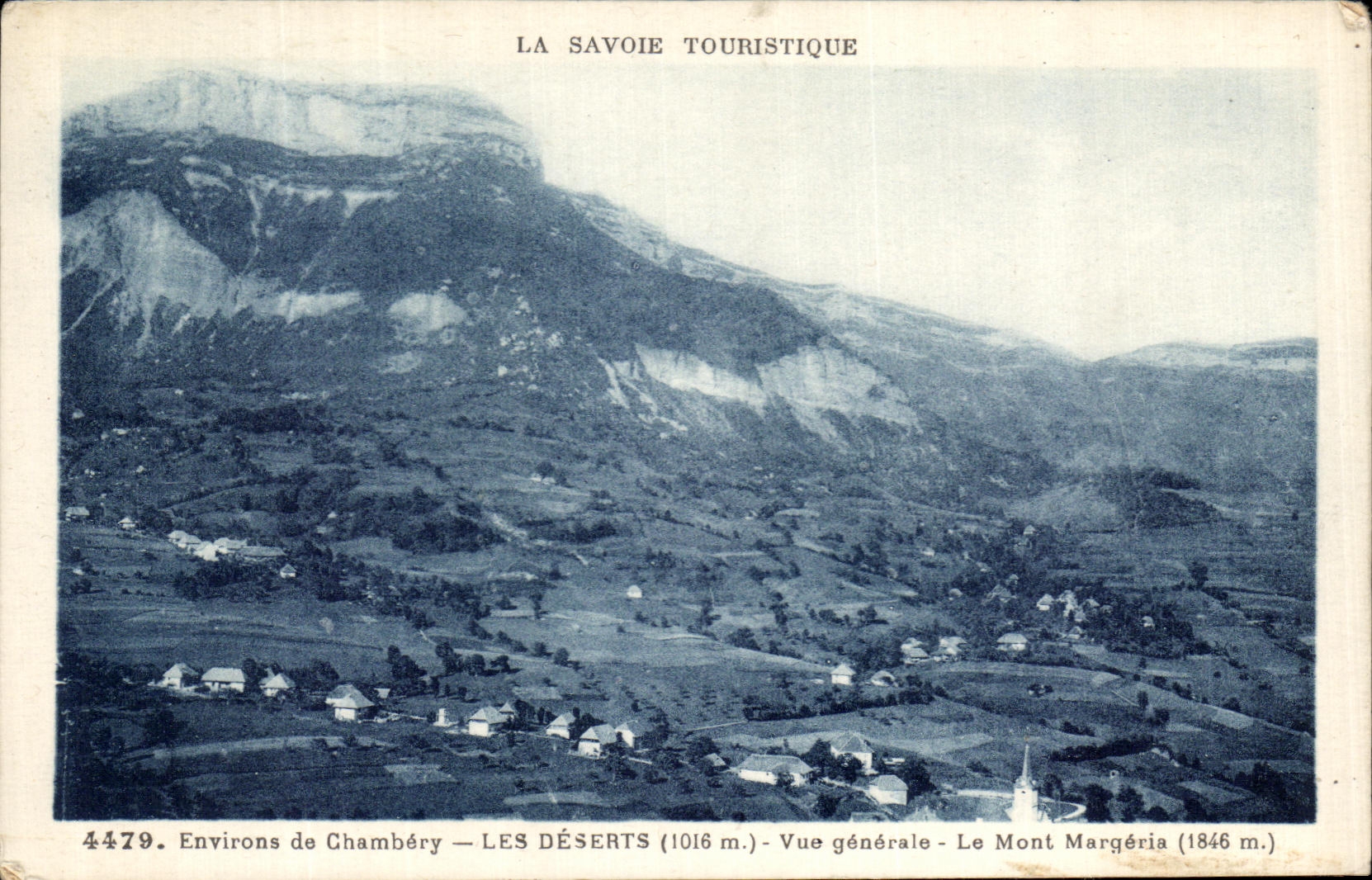 CPA Les Deserts Vue Generale Le Mont Margeria Chambery