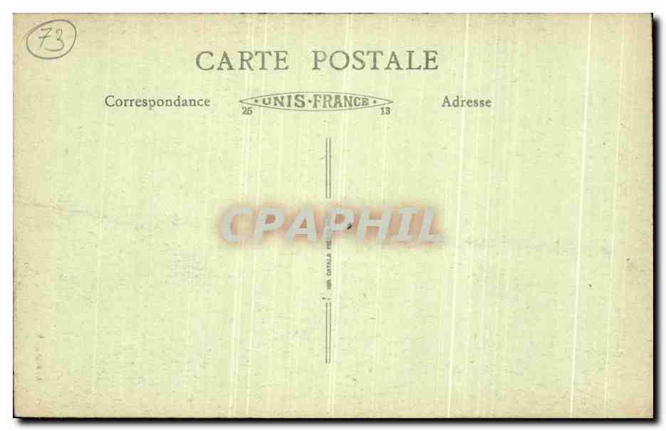 CPA Environs d Aix Les Bains La Chambotte Rocher la Route de Chindrieux et le lac du Bourget  — Rückseite