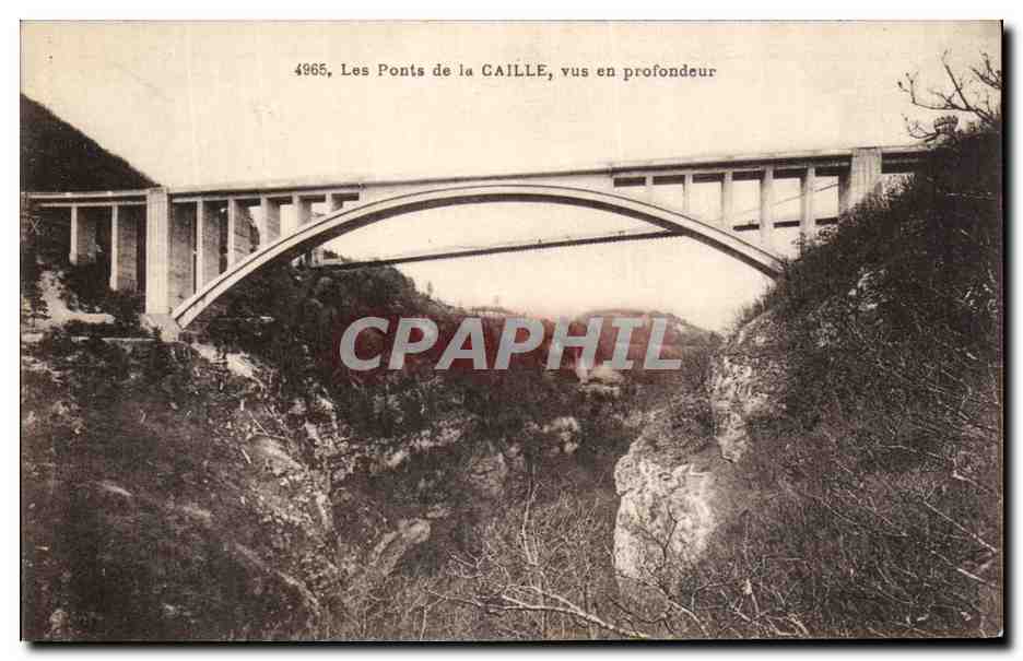 CPA Les Ponts de la Caille Vus en Profondeur