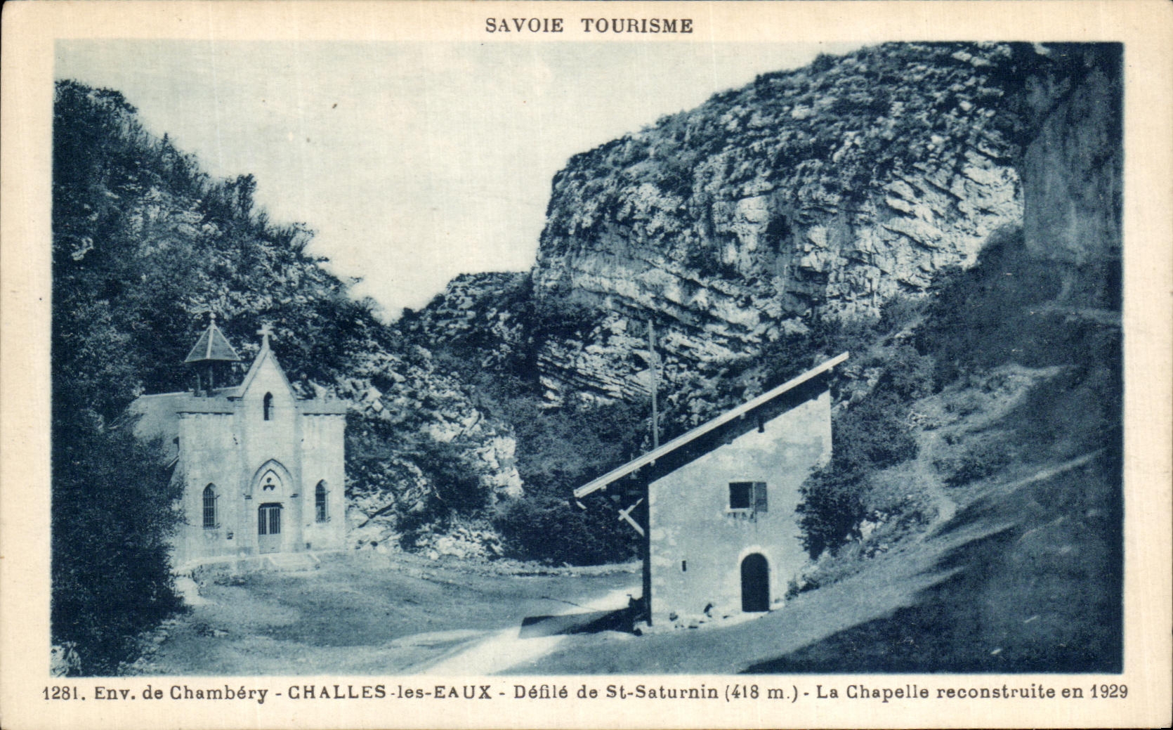 CPA Savoie Tourisme Chambery Challes les Eaux Defile de St Saturnin La chapelle 