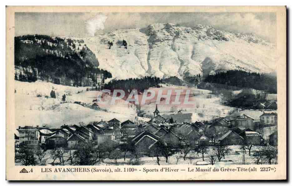 CPA Les Avanchers Sports d Hiver Le Massif du Greve Tete