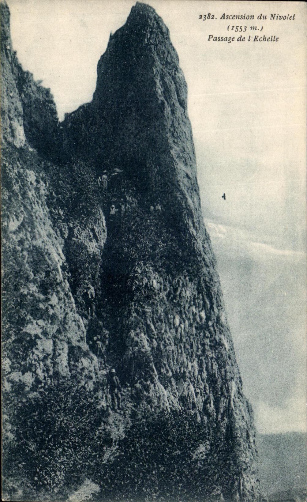 CPA Ascension du Nivolet Passage de l echelle 