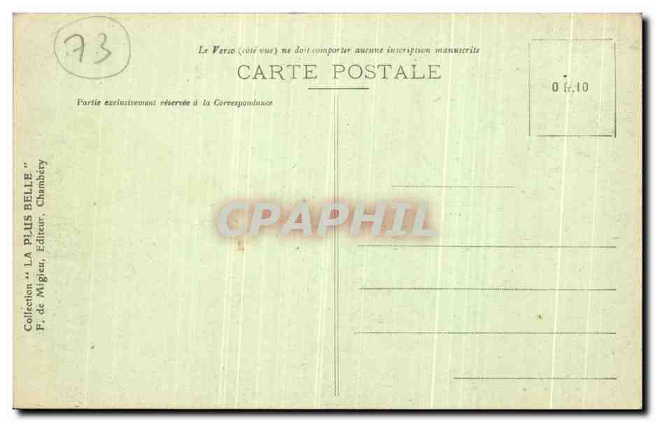 CPA Pralognan La Grand Casse Vue de Pralognan — Rückseite