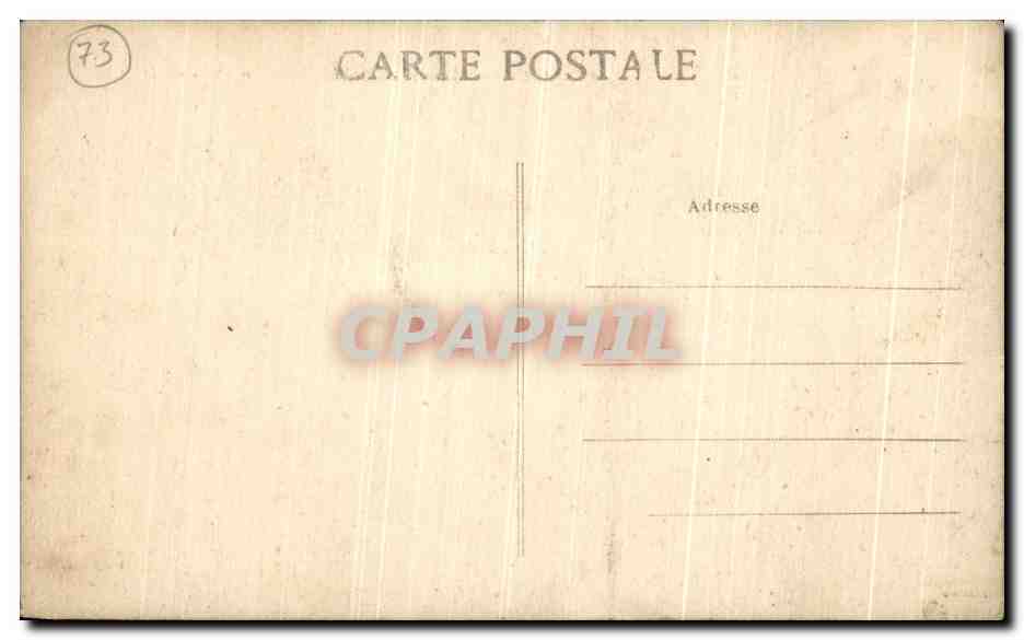 CPA Savoie Sommet du Grand Mont — Rückseite