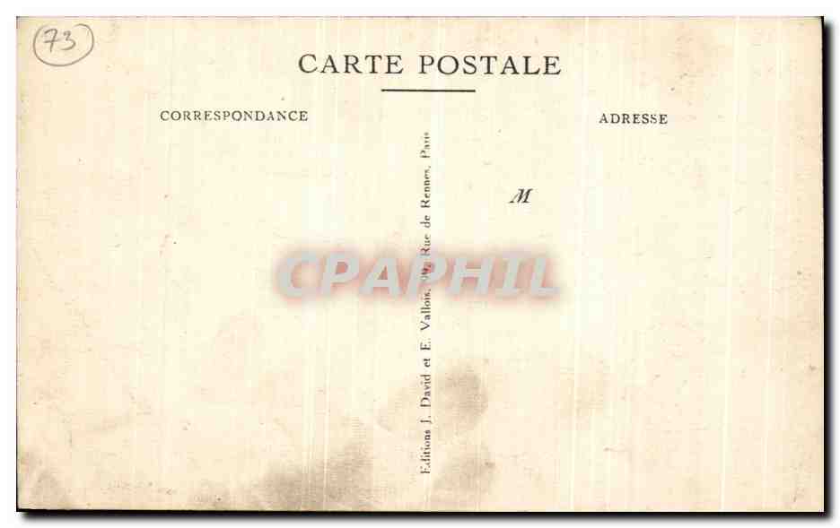 CPA Institution Libre de Saint Paul par Cevins La Chapelle — Rückseite