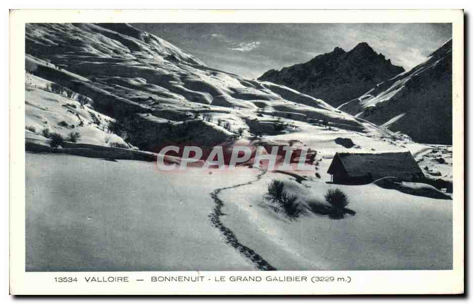CPA Valloire Bonnenuit Le Grand Galibier
