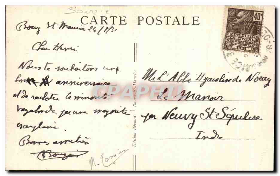 CPA Bourg St Maurice L eglise Fort du Truc — Rückseite