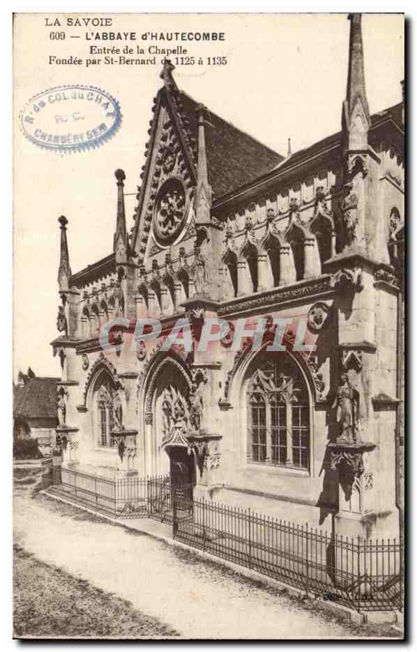 CPA Abbaye d Hautecombe Entree de la Chapelle Fondee par St Bernard