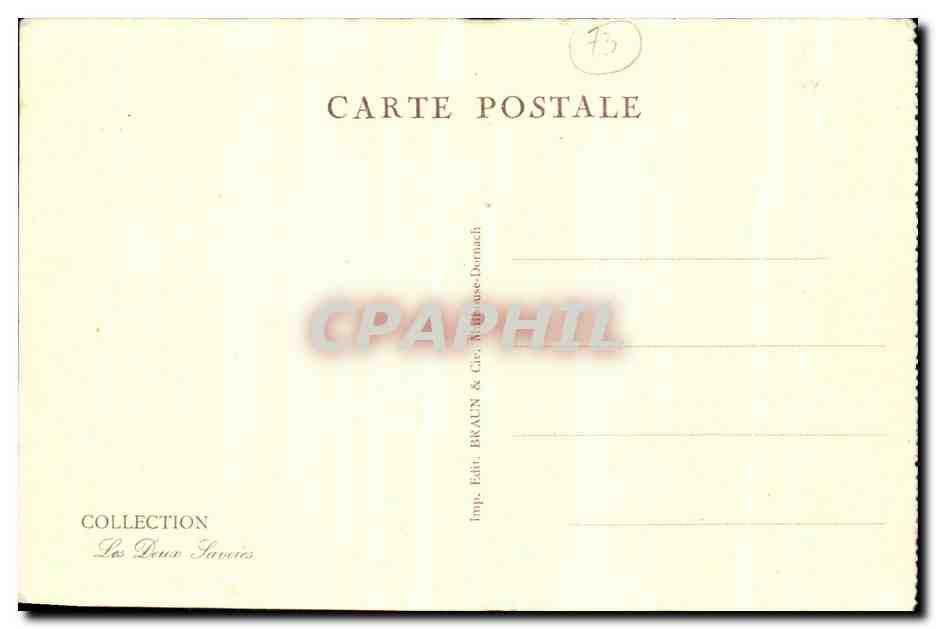 CPA Chambery Chateau Des Ducs De Savoie — Rückseite