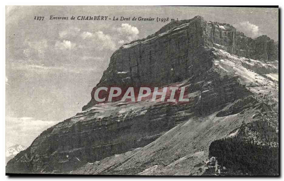 Environ de CHAMBERY - La Dent de Granier (1938 m) — Collection 'LA PLUS BELLE' — E. Ouvnaud Imp.-Edit CHAMBERY