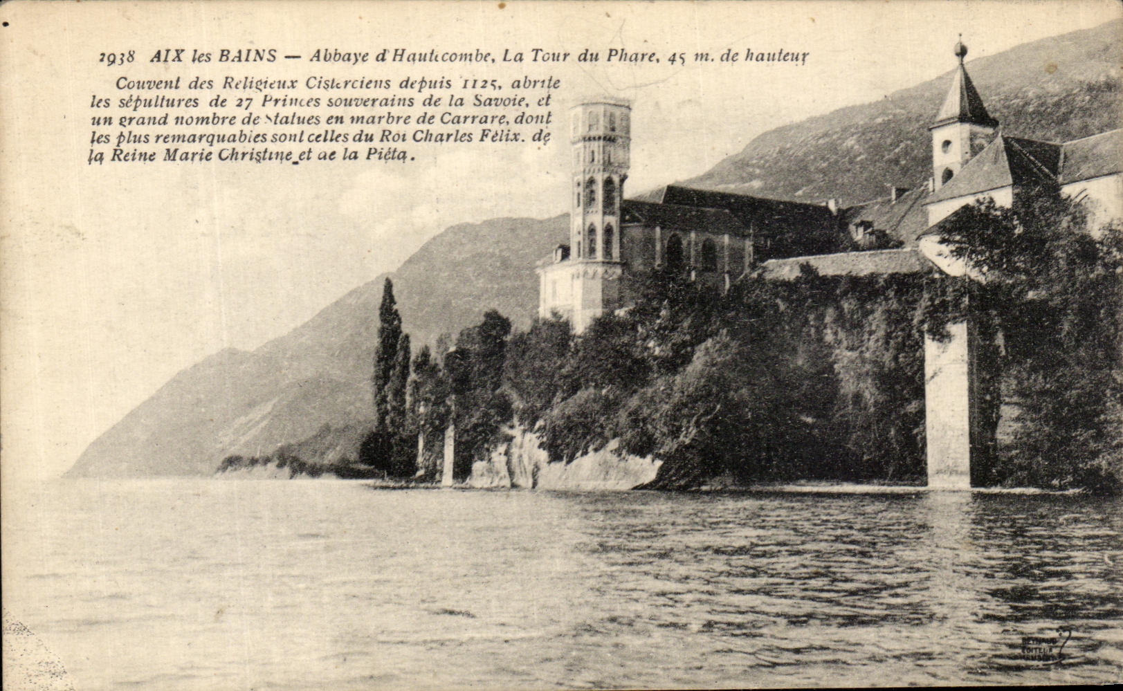 CPA Aix les Bains Abbaye d Hauticombe La Tour du Phare