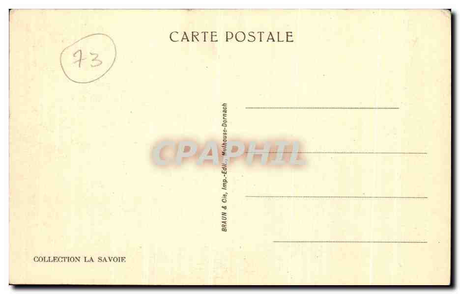 CPA Lac Du Bourget La Voie Ferree Et La Route Longeant le lac — Rückseite
