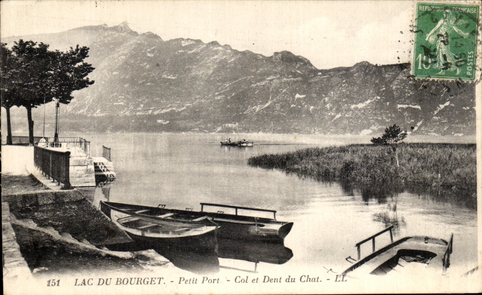 CPA Lac Du Bourget Petit Port Col et Dent du Chat