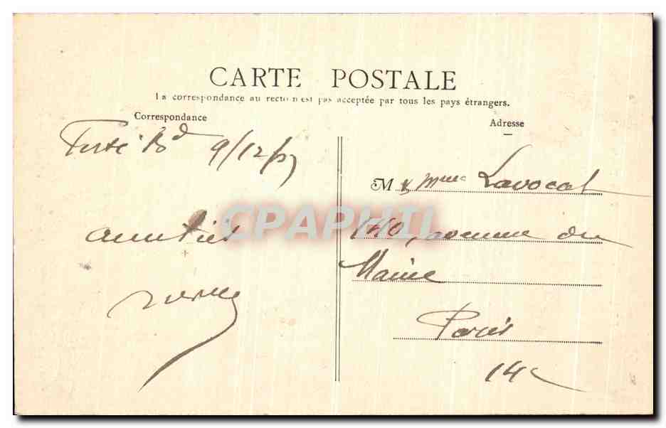 CPA La Ferte Bernard Porte de la Ville — Rückseite