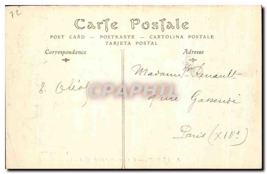 CPA Le Mans Vue generale prise du Quai Ledru Rollin — Rückseite
