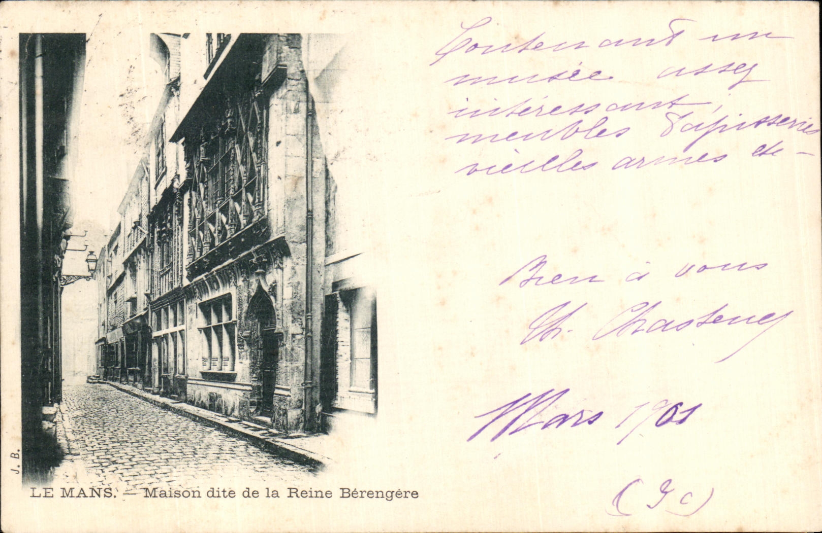 CPA Le Mans Maison dite de la Reine Berengere