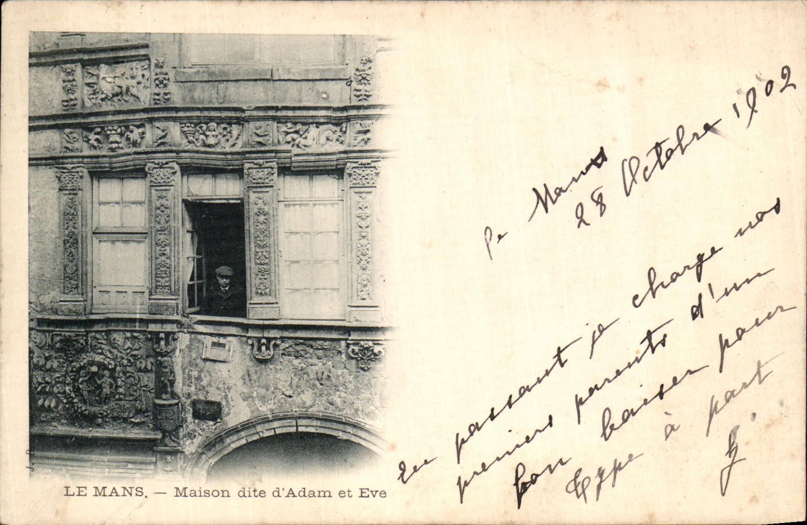 CPA Le Mans Maison dite d Adam et Eve