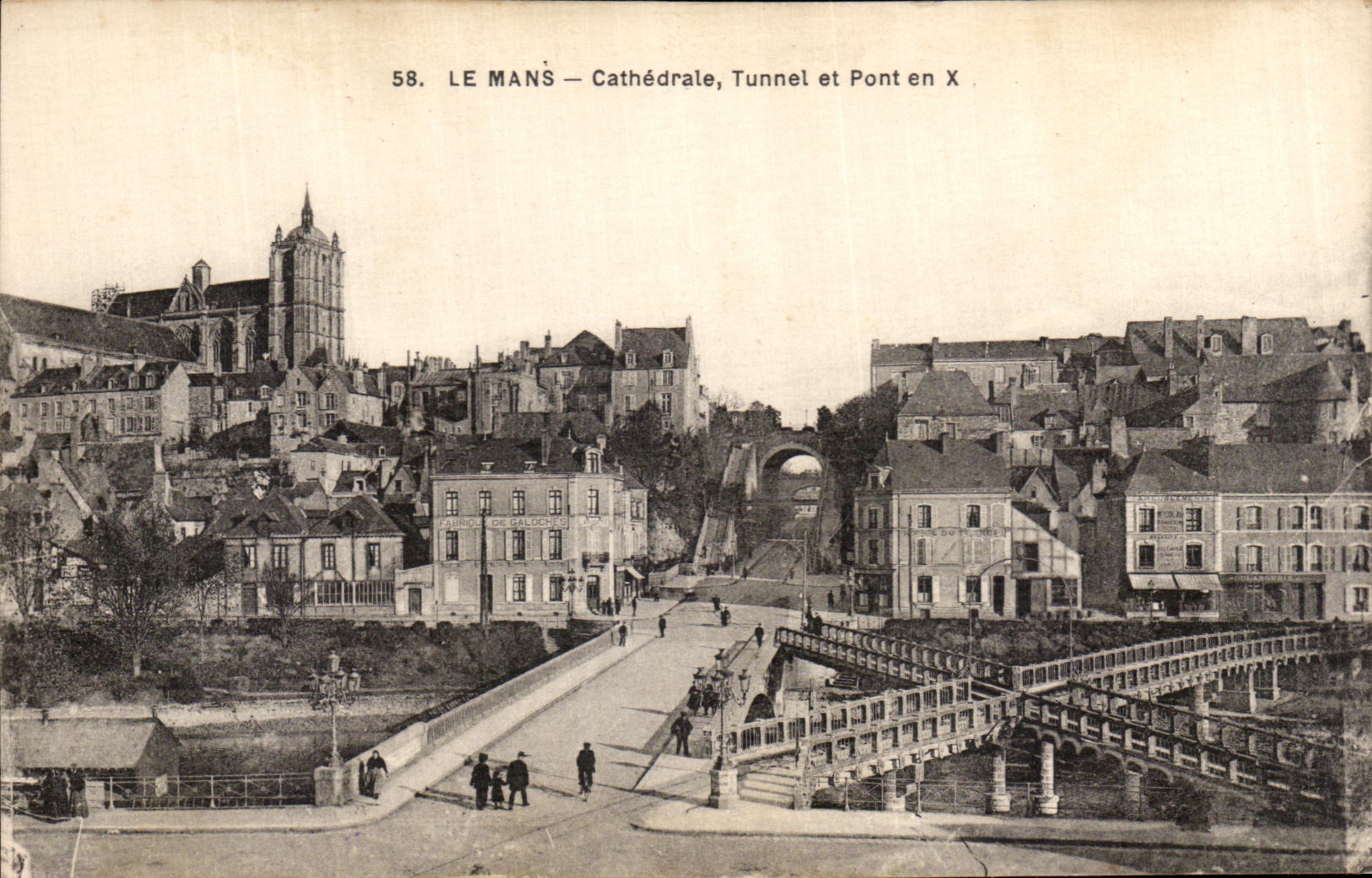 Le Mans — Cathédrale, Tunnel et Pont en X