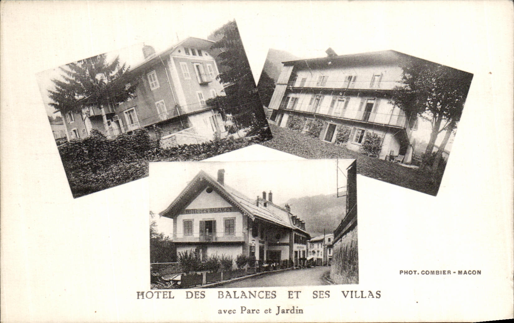 Hôtel des Balances et ses villas — avec parc et jardin — Phot. Combier - Macon