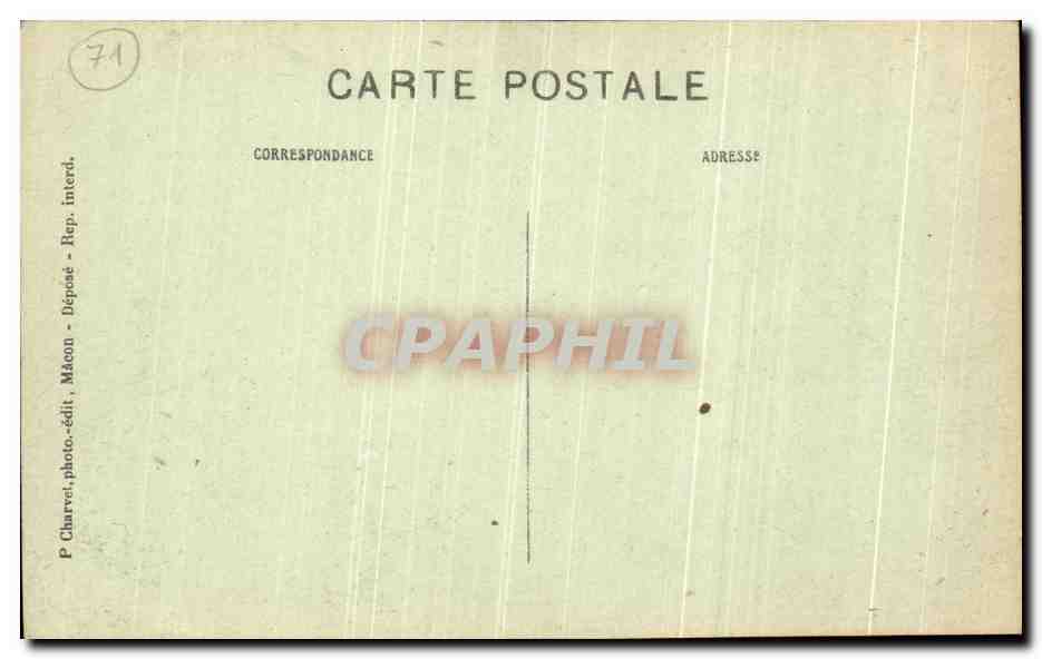 CPA Macon L hotel de ville  — Rückseite