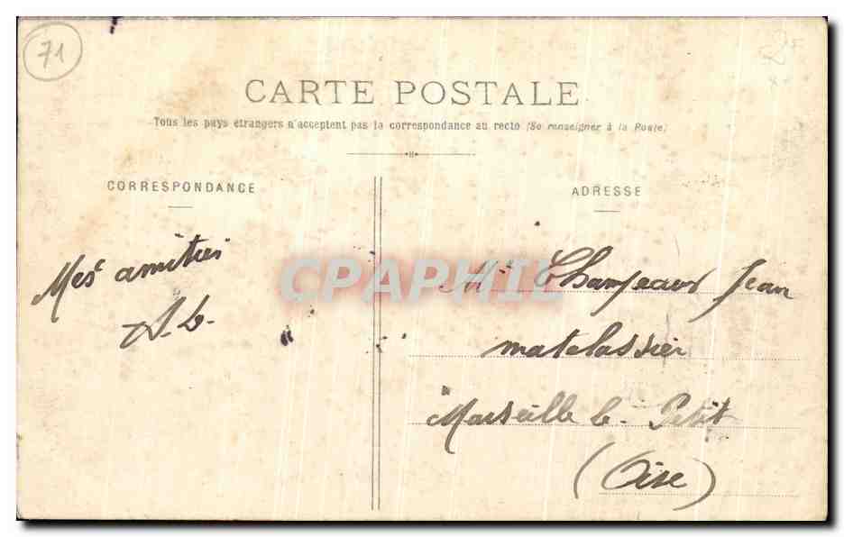 CPA Chalon Sur Marne Un Coin Du Jardin Du Jard  — Rückseite