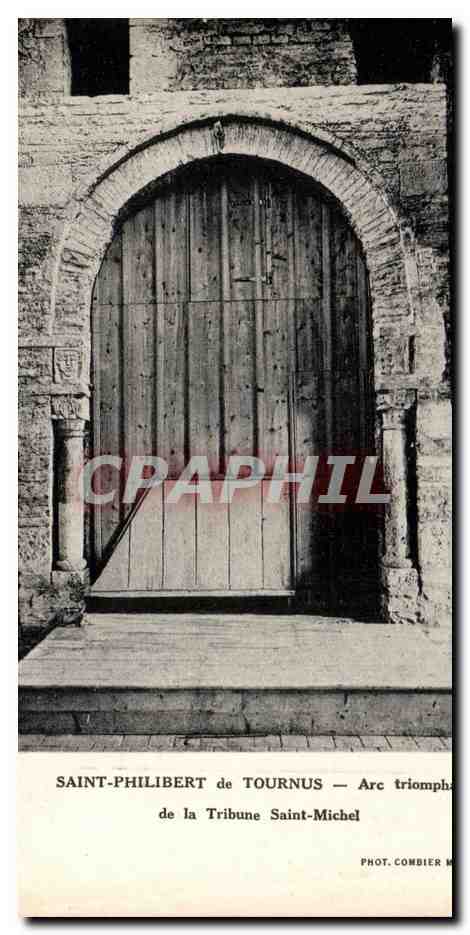 Saint-Philibert de Tournus — Arc triomphal de la Tribune Saint-Michel — Phot. Combier