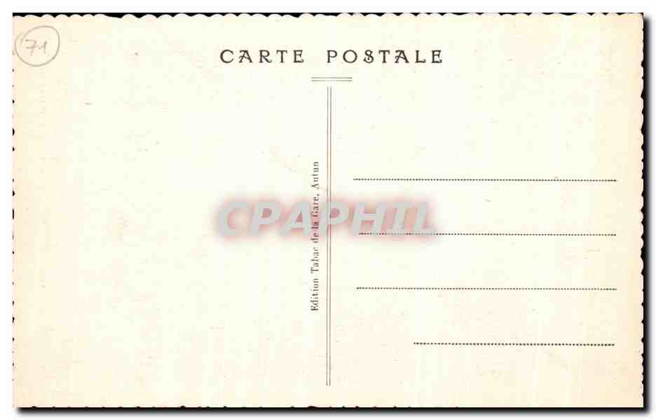 Autun Antique — Porte Romaine d'Arroux — Édition Tabac de la Gare, Autun — Rückseite