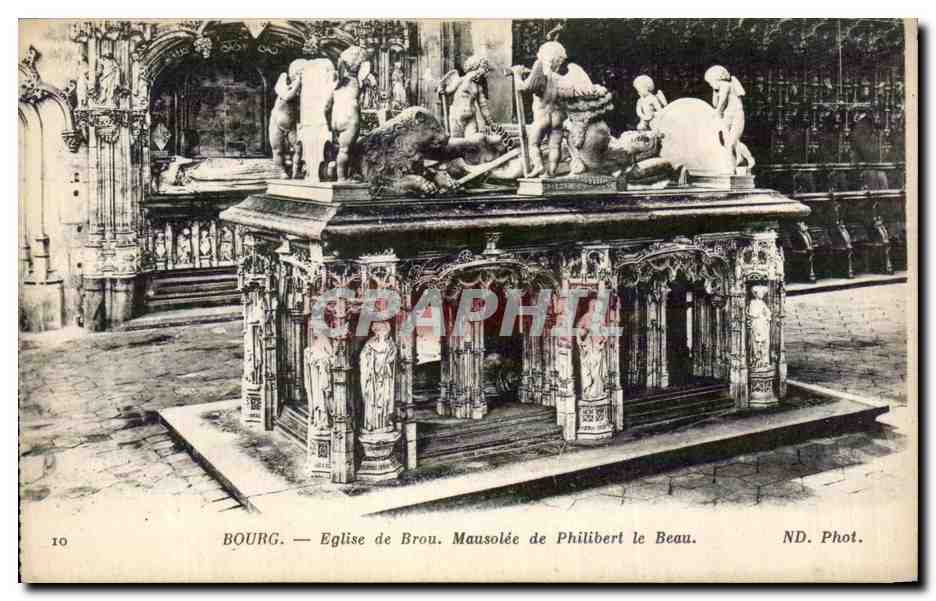 Bourg — Église de Brou. Mausolée de Philibert le Beau — ND. Phot.