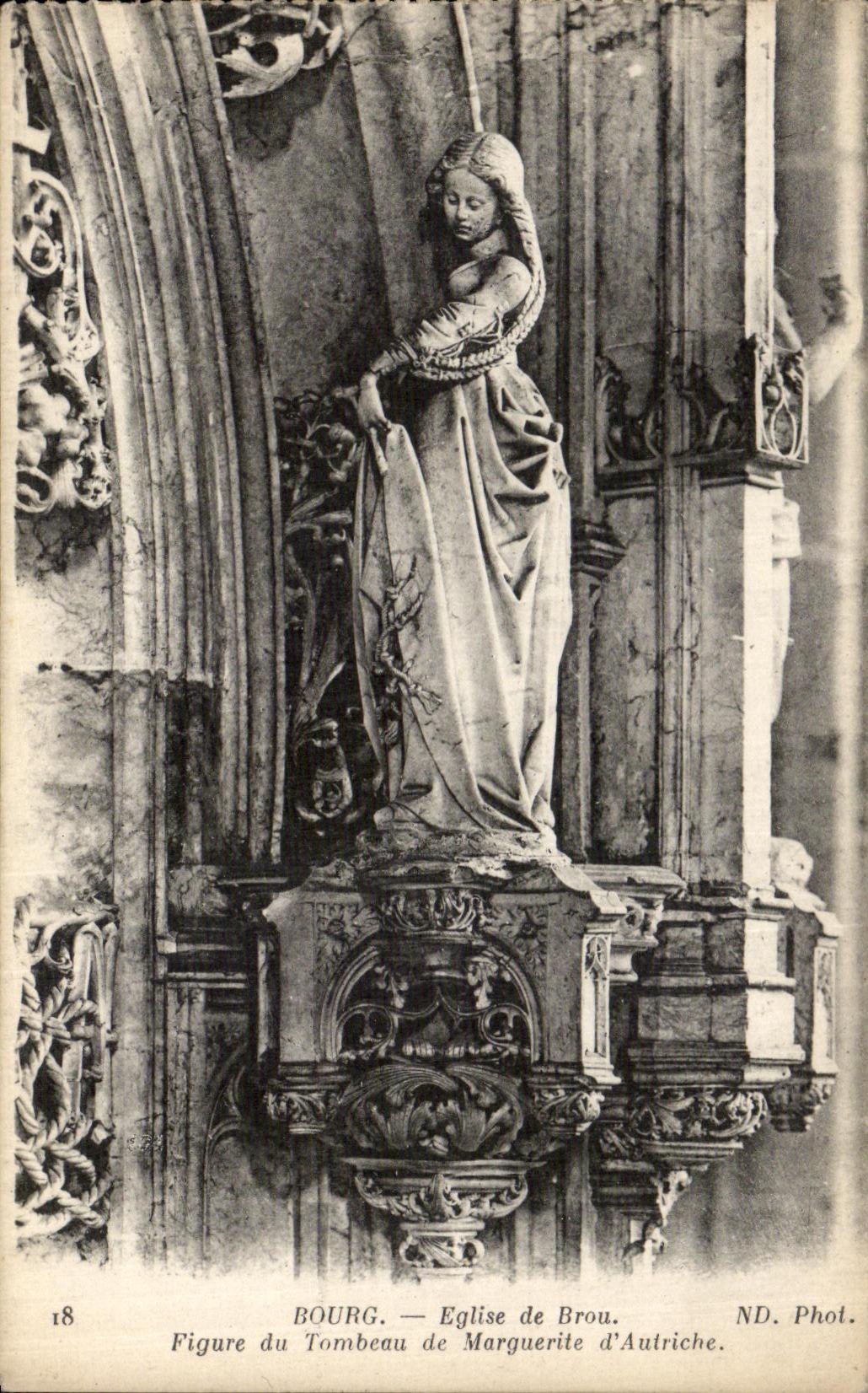 CPA Bourg Eglise De Brou Figure du Tombeau de Marguerite d Autriche 