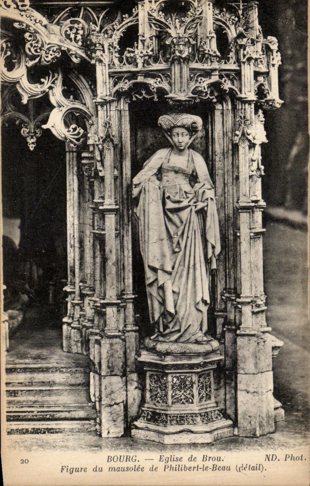CPA Bourg Eglise De Brou Figures du Du Musole De Philibert Le Beau