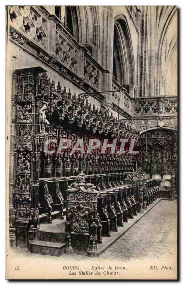 Bourg — Église de Brou. Les Stalles du Chœur. ND. Phot.